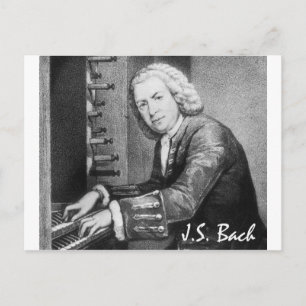 Cartão Postal Johann Sebastian Bach Stuff