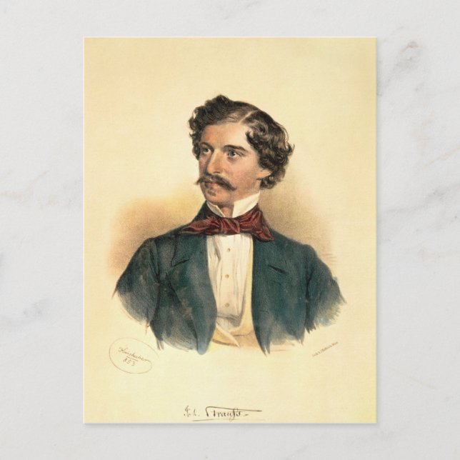 Cartão Postal Johann Strauss, o Velho (Frente)