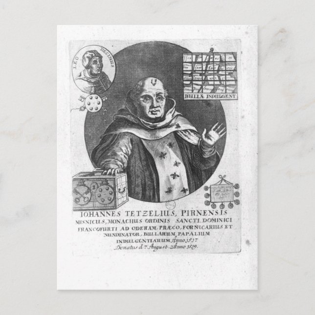 Cartão Postal Johann Tetzel (Frente)