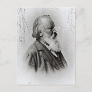 Cartão Postal Johannes Brahms