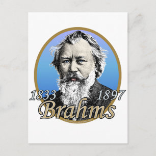 Cartão Postal Johannes Brahms