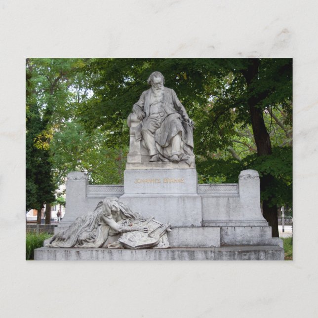 Cartão Postal Johannes Brahms (Frente)
