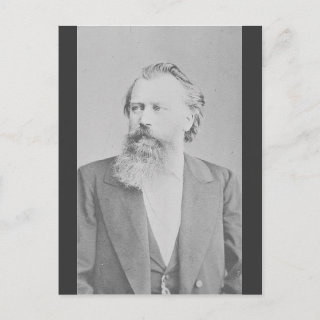 Cartão Postal Johannes Brahms (Frente)