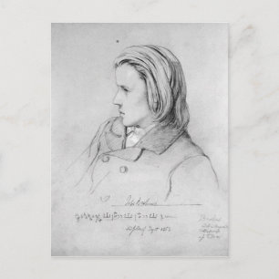 Cartão Postal Johannes Brahms  aged twenty, 1853