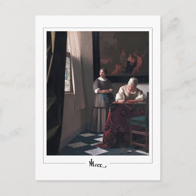 Cartão Postal Johannes Vermeer #18 - Belas Artes (Frente)