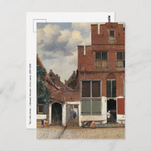 Cartão Postal Johannes Vermeer - Little Street