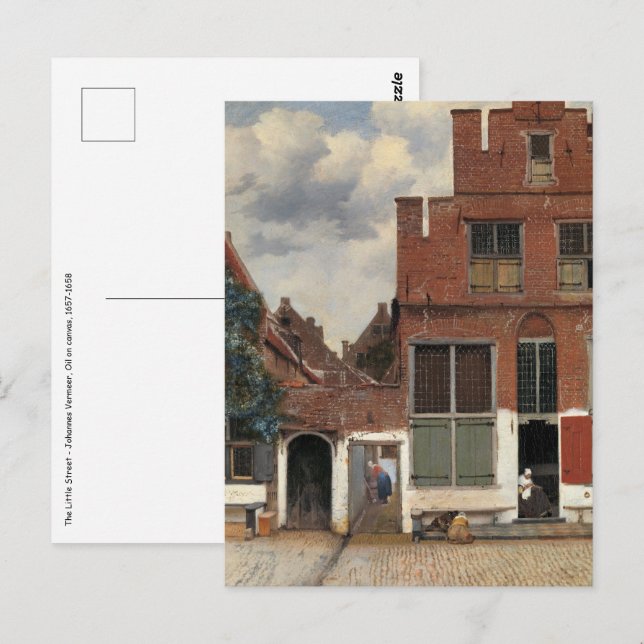 Cartão Postal Johannes Vermeer - Little Street (Frente/Verso)