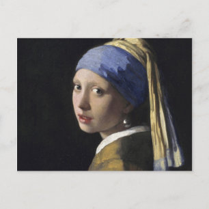 Cartão Postal Johannes Vermeer - Menina com um Brinco de Pérola