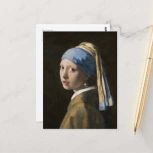 Cartão Postal Johannes Vermeer, Rapariga com um Ouriço