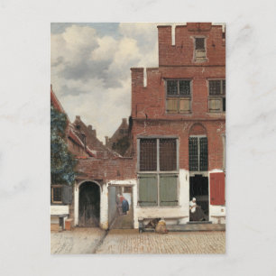 Cartão Postal Johannes Vermeer The Little Street Classic