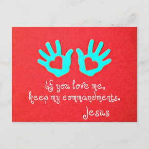 Cartão Postal John 14:15