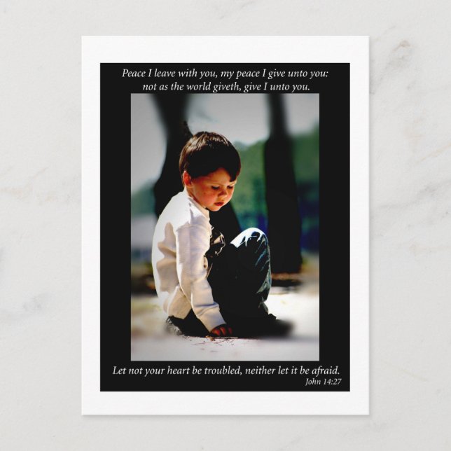 Cartão Postal John 14:27 (Frente)