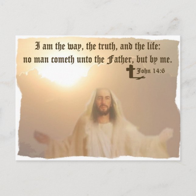 Cartão Postal John 14:6 (Frente)
