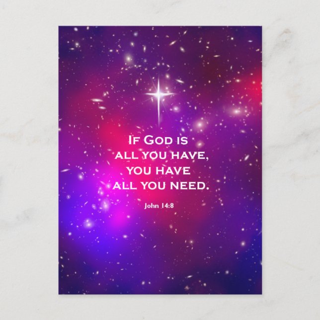 Cartão Postal John 14:8 (Frente)