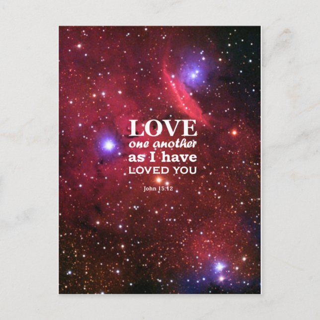 Cartão Postal John 15:12 (Frente)