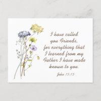 John 15:15 Eu te chamei de amigos Bíblia Verse