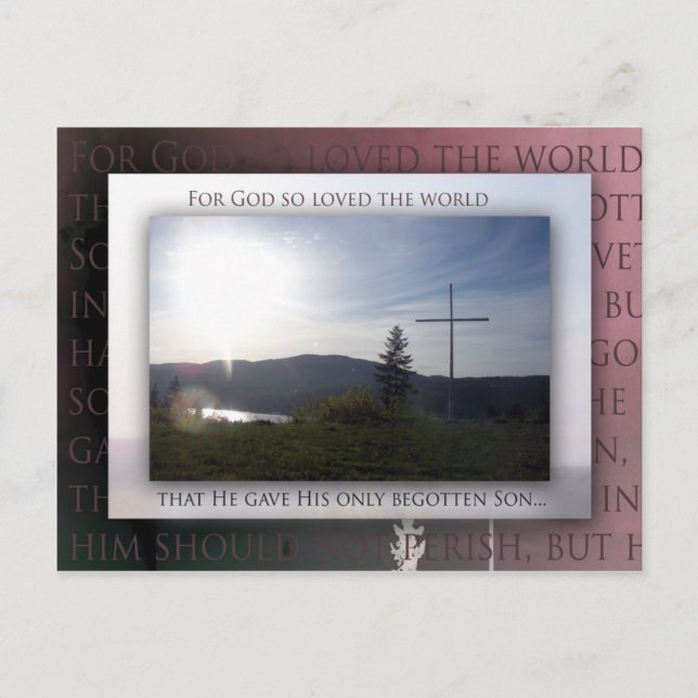 Cartão Postal John 3:16 (Frente)