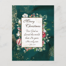 Cartão Postal John.3:16 Deus tão Amado do Mundo, Natal