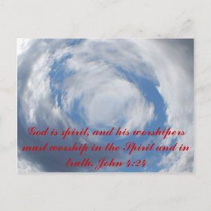 Cartão Postal John 4:24