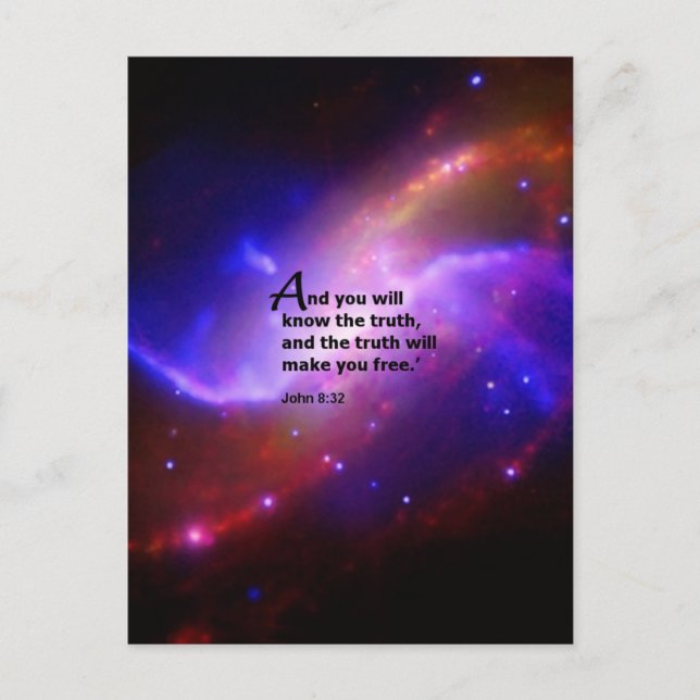 Cartão Postal John 8:32 (Frente)