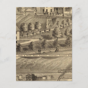 Cartão Postal John A Wood and Son, porto de carvão e rebocadore