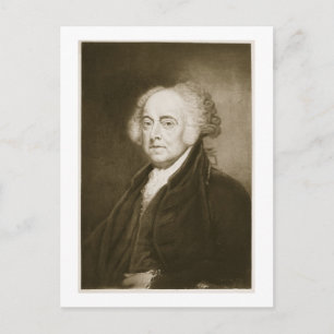 Cartão Postal John Adams, segundo Presidente dos Estados Unidos 