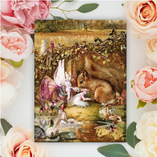 Cartão Postal John Anster Fitzgerald - O Esquilo Ferido