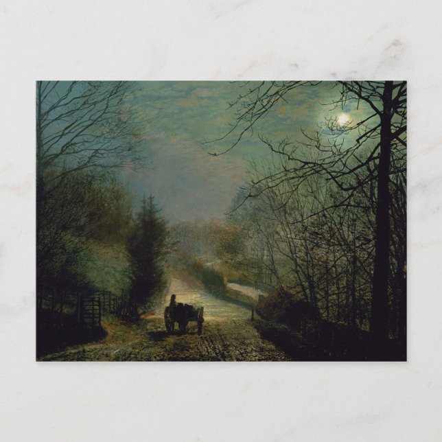 Cartão Postal John Atkinson Grimshaw | Forge Valley (Frente)