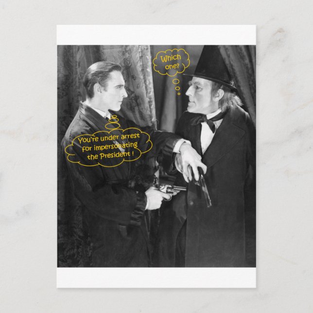 Cartão Postal John Barrymore e Gustav von Seyffertitz Sherlock (Frente)