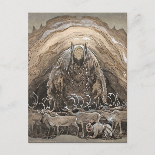 Cartão Postal John Bauer Nilas oferece cartão-postal CC0511 (Frente)