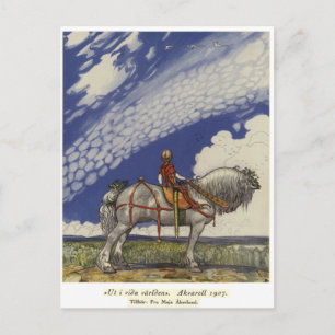 Cartão Postal John Bauer - no mundo largo