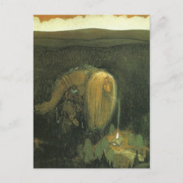 Cartão Postal John Bauer The Forest Troll Vintage Art