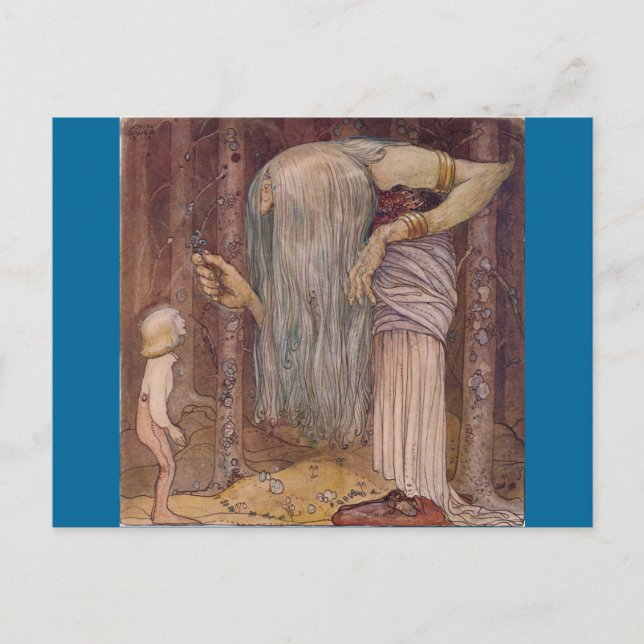 Cartão Postal John Bauer TROLL HERB (Frente)