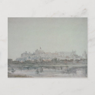 Cartão Postal John Constable   Castelo de Windsor a partir do Ri