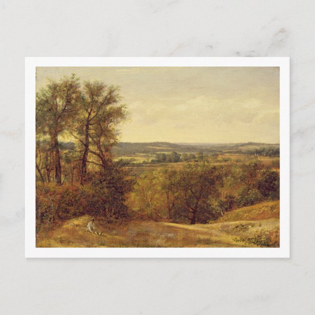 Cartão Postal John Constable | Dedham Vale, c.1802 (óleo sobre a (Frente)