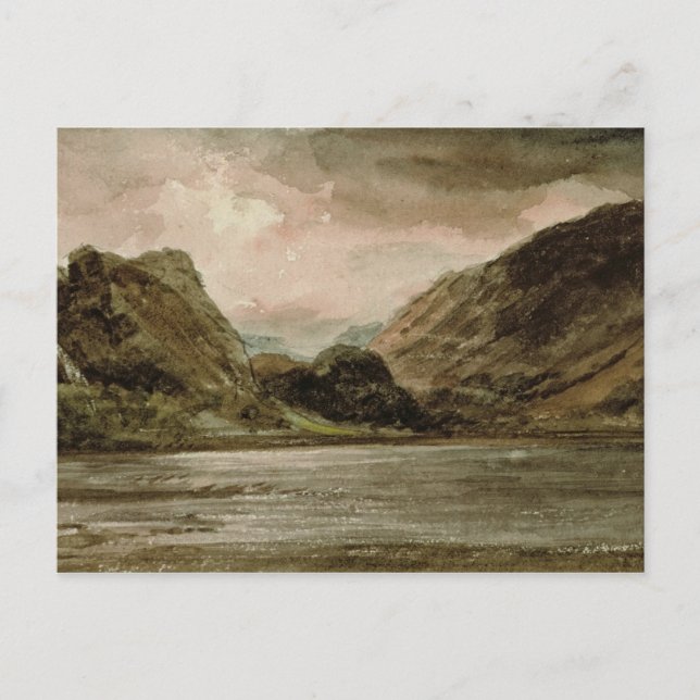 Cartão Postal John Constable | Derwentwater, Cumberland, c.1806 (Frente)
