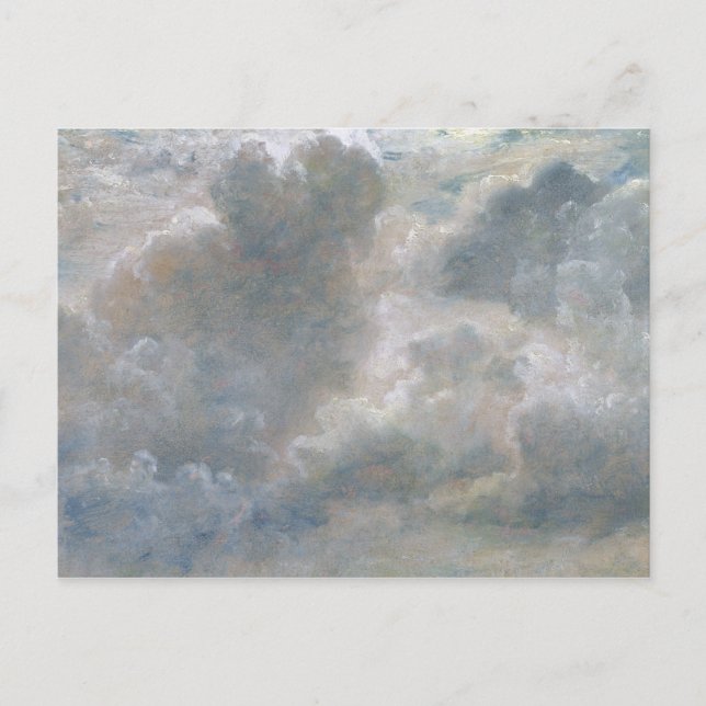 Cartão Postal John Constable | Estudo das Nuvens Cumulus, 1822 ( (Frente)