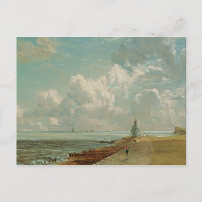 Cartão Postal John Constable | Harwich, The Low Lighthouse e B (Frente)