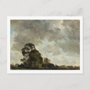 Cartão Postal John Constable Paisagem em Hampstead, Tree e