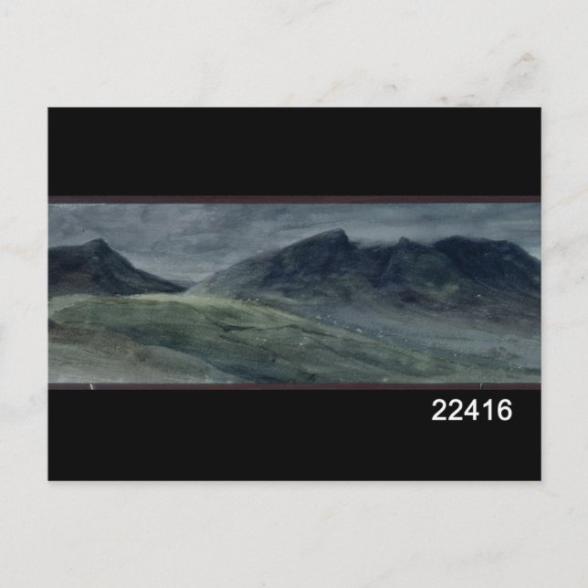 Cartão Postal John Constable | Saddleback e parte de Skiddaw (Frente)