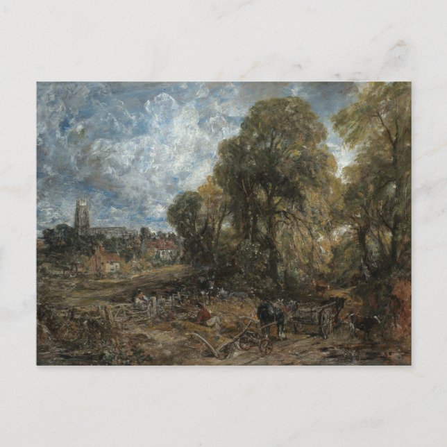 Cartão Postal John Constable - Stoke-by-Nayland (Frente)