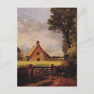Cartão Postal John Constable - Uma Cottage em Cornfield