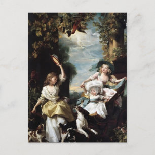 Cartão Postal John Copley-Três filhas mais novas de George III