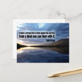 Cartão Postal John Crowe Inspirational Cote "Peixe Forte"
