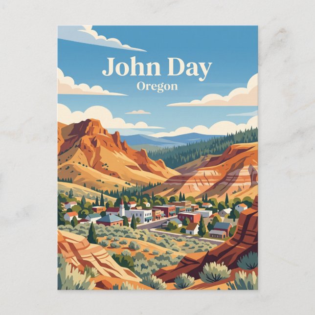 Cartão Postal John Day, Oregon (Frente)