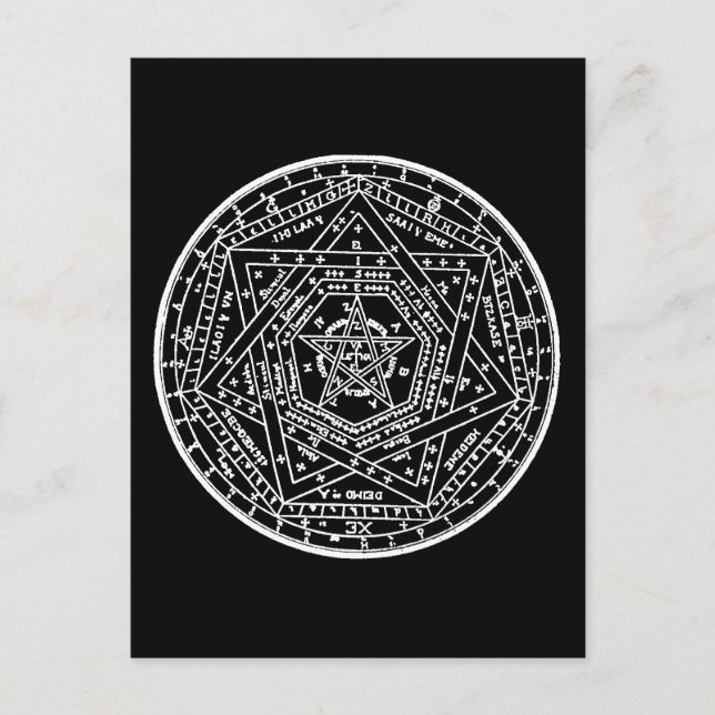 Cartão Postal John Dee Comprimido (Frente)