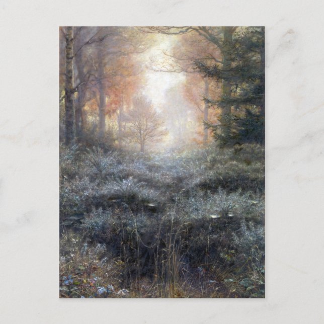 Cartão Postal John Everett Millais Dew-Drenered Furze (Frente)