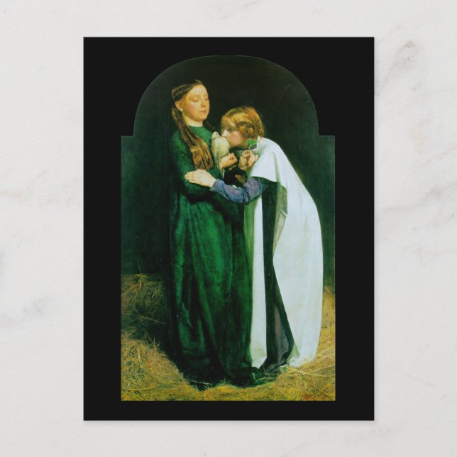 Cartão Postal John Everett Millais O Regresso da Pomba (Frente)