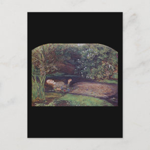 Cartão Postal John Everett Millais Ophelia