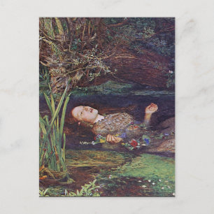 Cartão Postal John Everett Millais Ophelia